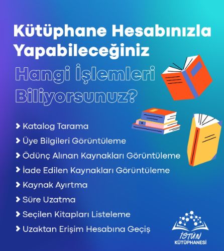 Kütüphane Hesabını Keşfet!
