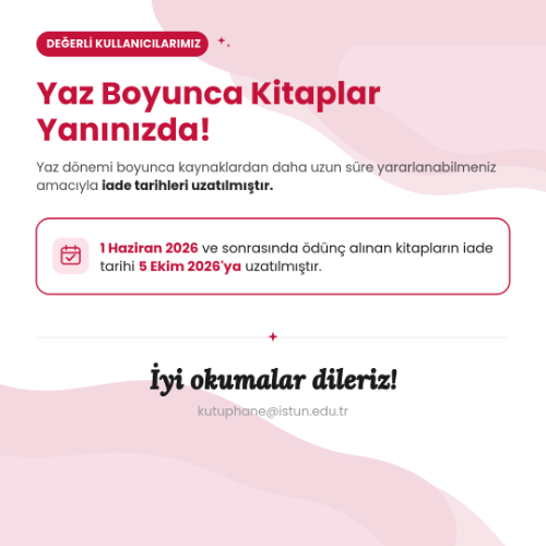 Yaz Dönemi Kitap İade Tarihleri Uzatıldı